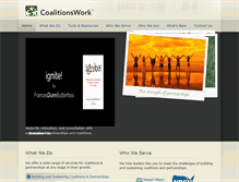 Tablet Screenshot of coalitionswork.com